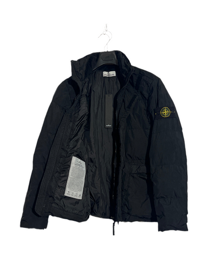 Piumino nero Garment Dyed Crinkle Reps NY Down Stone Island - Taglia S