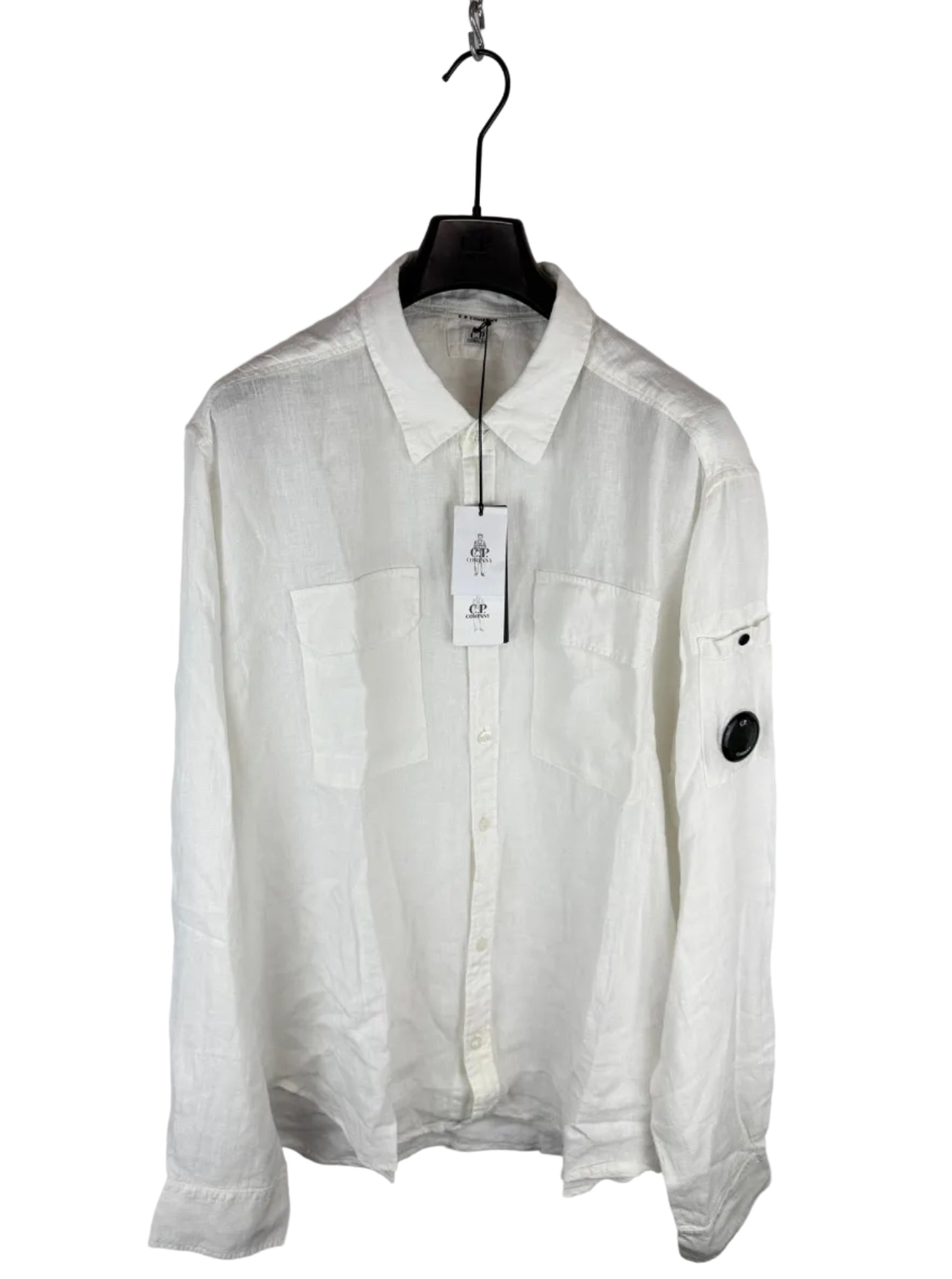 Camicia bianca a maniche lunghe C.P. Company (nuova con cartellino) - Taglia XXL