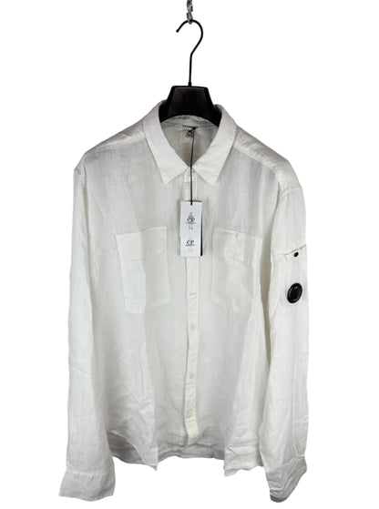 Camicia bianca a maniche lunghe C.P. Company (nuova con cartellino) - Taglia XXL
