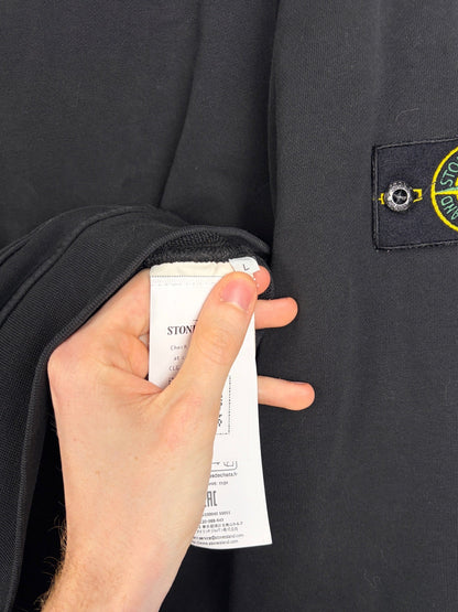 Felpa nera con cappuccio Stone Island 2025 - Taglia L