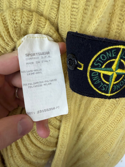 Maglione vintage giallo senape Stone Island - Taglia L