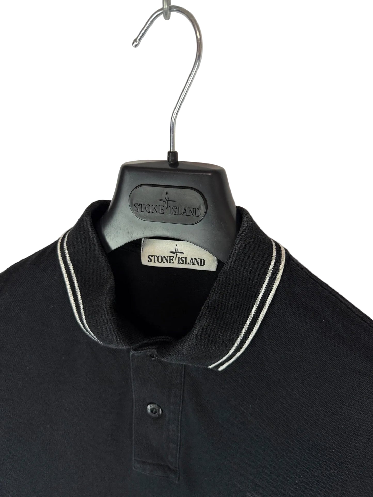 Polo nera Stone Island - Taglia M