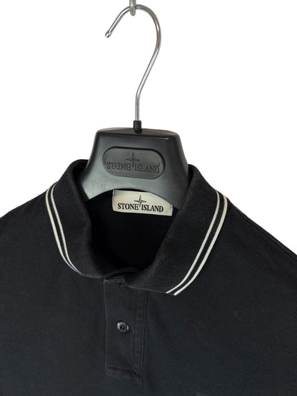 Polo nera Stone Island - Taglia M