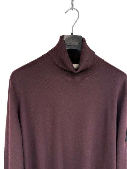 Bordeaux Stone Island Crewneck Sweater - Size L