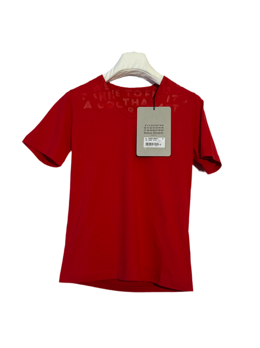 T-shirt rossa Maison Martin Margiela (nuova con cartellino) - Taglia S