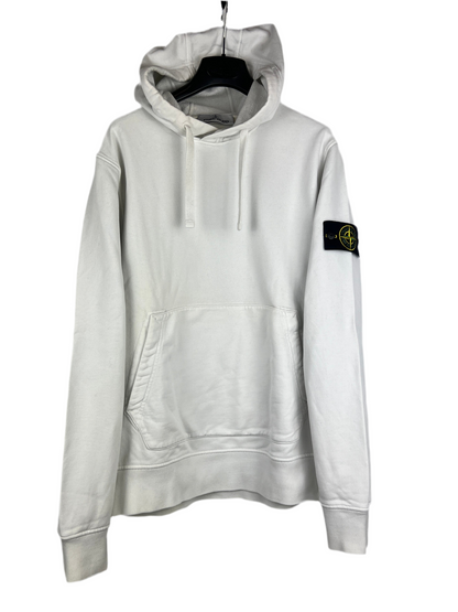 Felpa bianca con cappuccio Stone Island - Taglia S