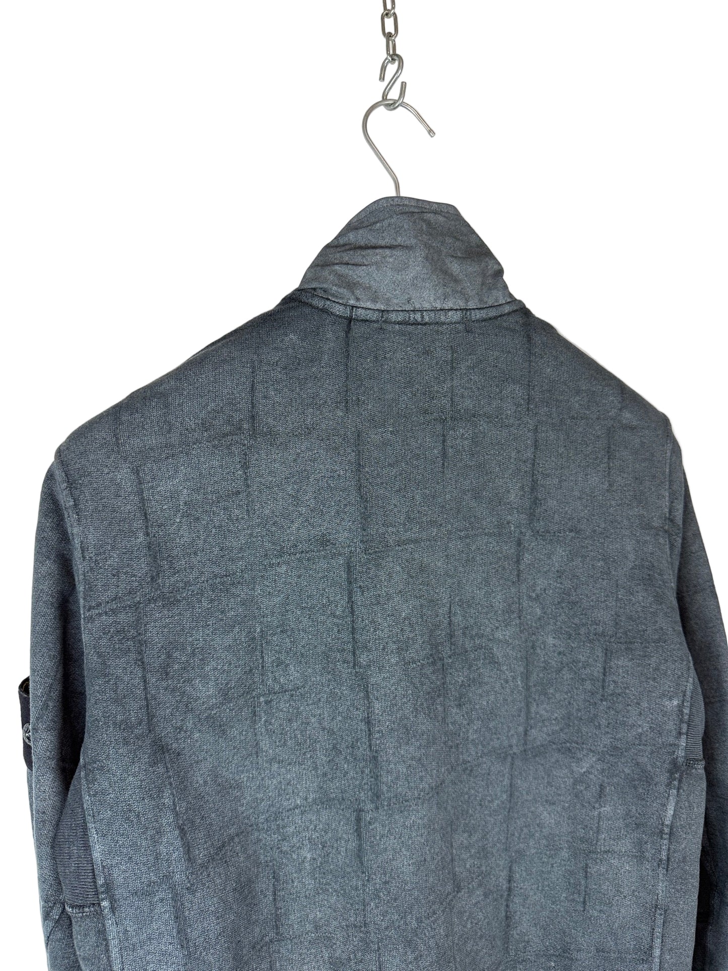Cardigan grigio con trattamento Dust Colour Stone Island - Taglia L