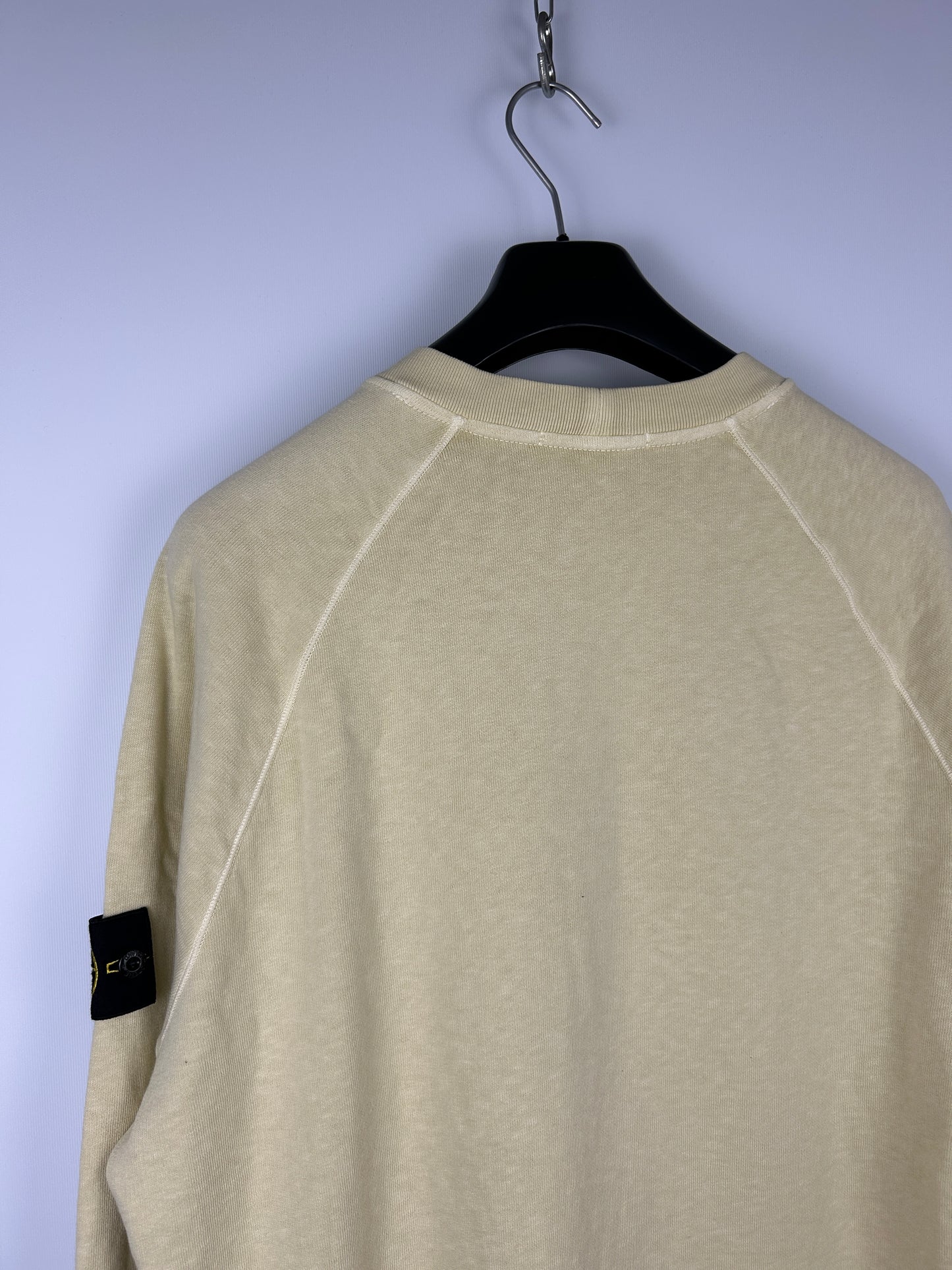 Felpa gialla Stone Island (nuova con cartellino) - Taglia L