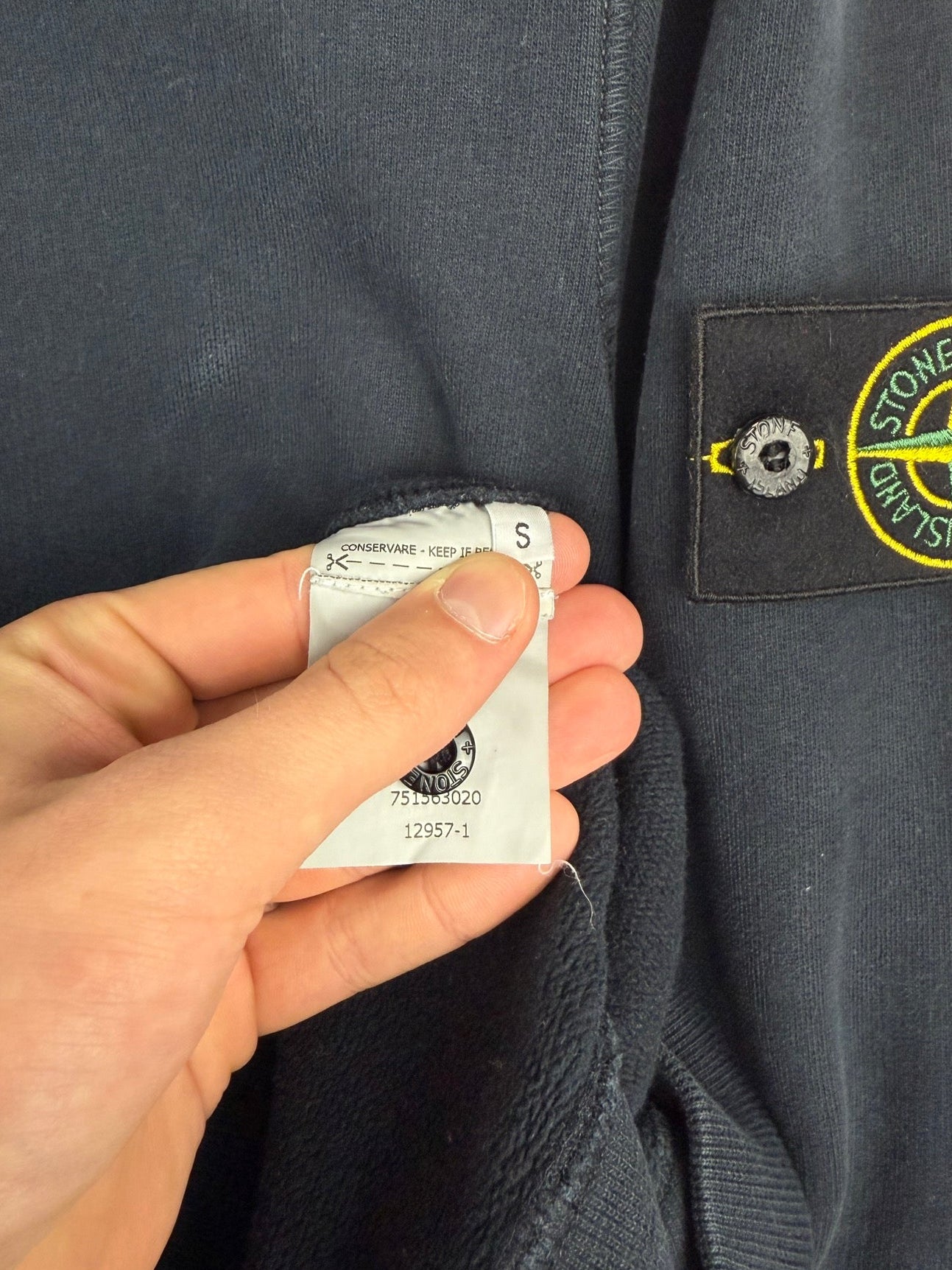 Felpa blu Stone Island - Taglia S