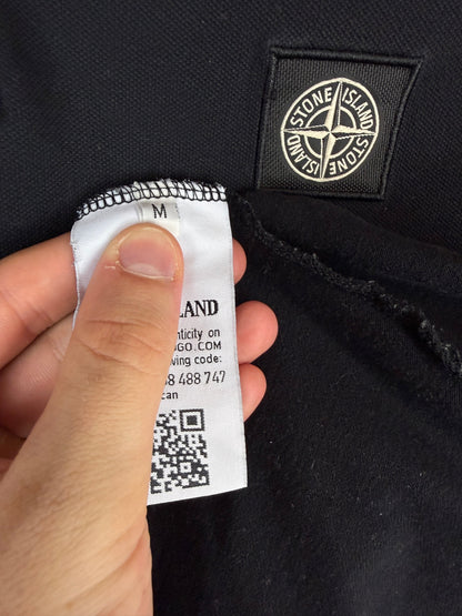 Polo nera Stone Island - Taglia M