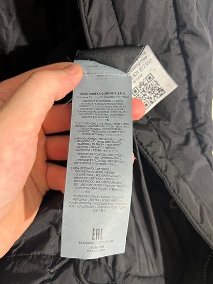 Piumino nero Garment Dyed Crinkle Reps NY Down Stone Island - Taglia S