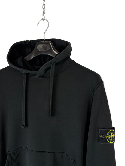 Felpa nera con cappuccio Stone Island - Taglia L