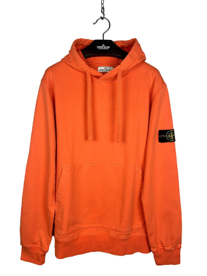 Felpa arancione con cappuccio Stone Island - Taglia XL