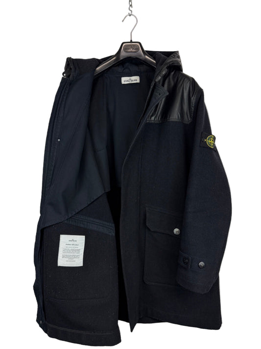 Giacca Montgomery Panno Speciale Mussola Gommata Stone Island - Taglia 3XL