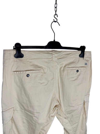 Pantaloni cargo bianco-panna C.P. Company (nuovi con cartellino) - Taglia W38