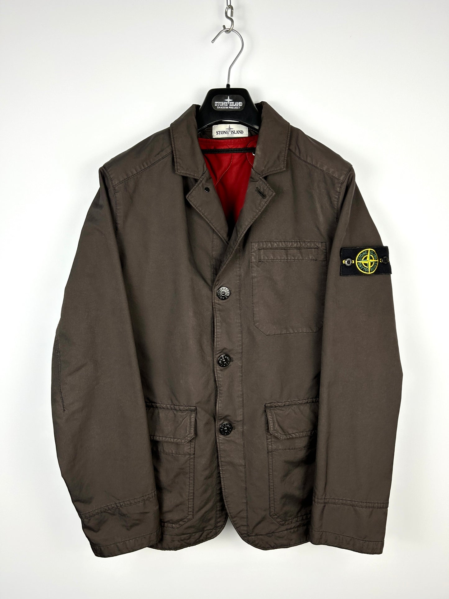 Giacca marrone David-TC Dutch rope liner Stone Island "30 anni" - Taglia M