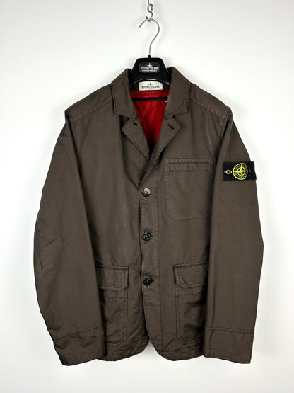 Giacca marrone David-TC Dutch rope liner Stone Island "30 anni" - Taglia M