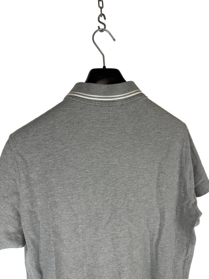 Stone Island Short-Sleeve Grey Polo Shirt - Size L