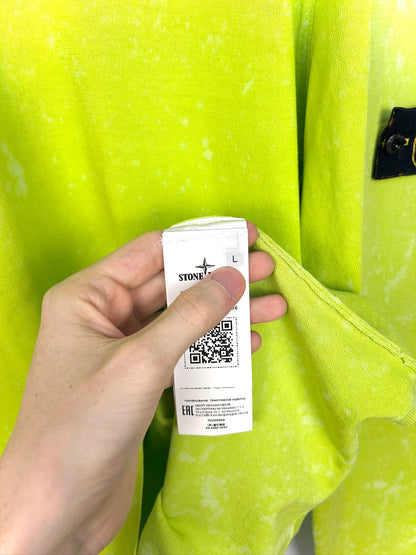 Maglione lime tie dye OVD camo Stone Island - Taglia L