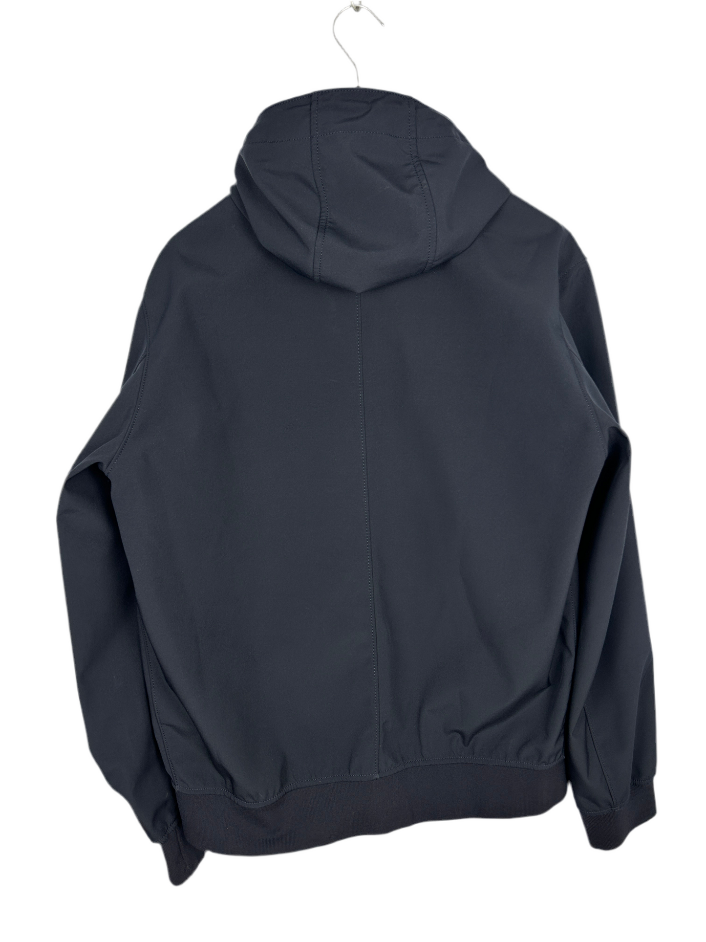 Giacca Light Soft Shell-R blu navy con zip e cappuccio Stone Island - Taglia XL