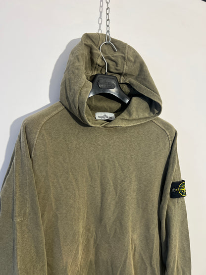 Felpa verde kaki con cappuccio Stone Island - Taglia XL
