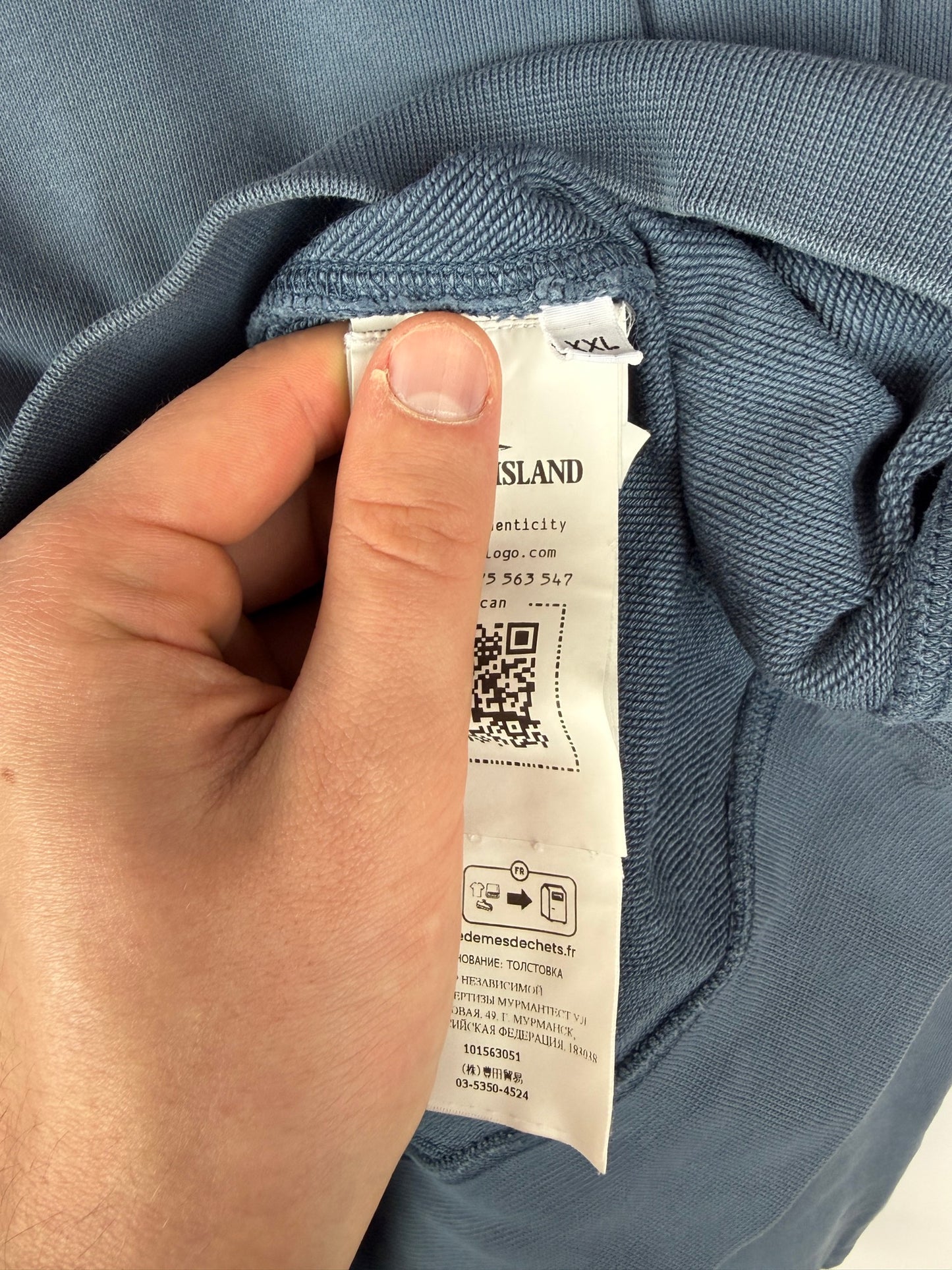 Felpa blu Stone Island - Taglia XXL