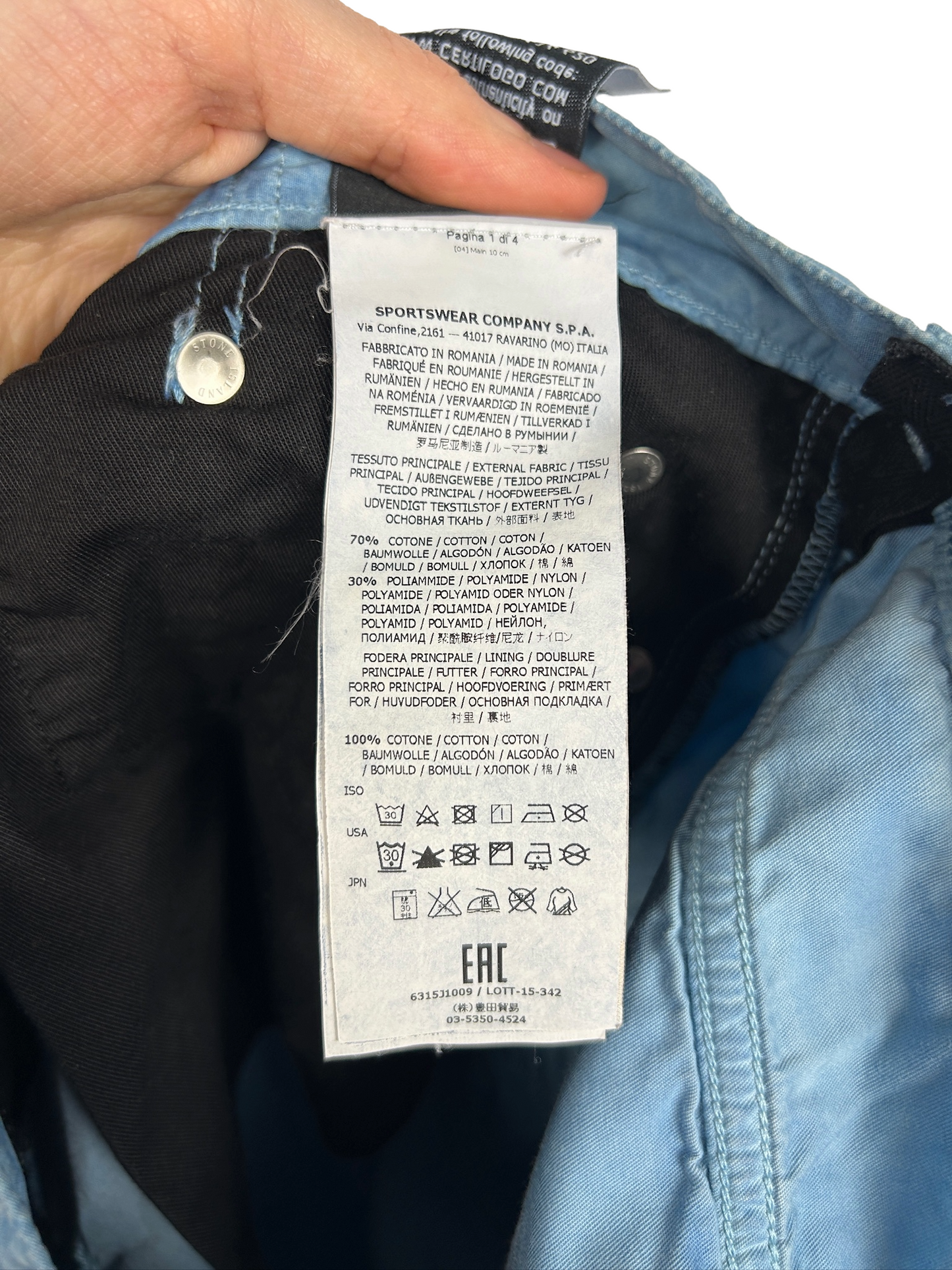 Jeans azzurri Stone Island - Taglia W30