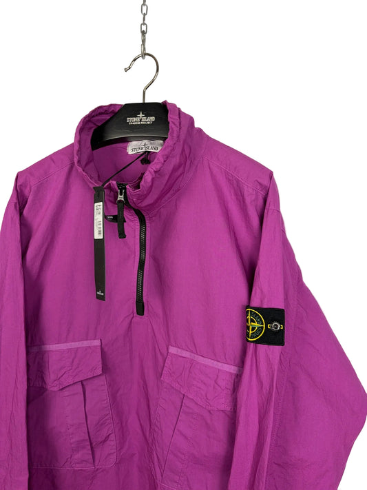 Overshirt Smock rosa con 1/4 chiusura a zip Stone Island (nuova con cartellino) - Taglia XL