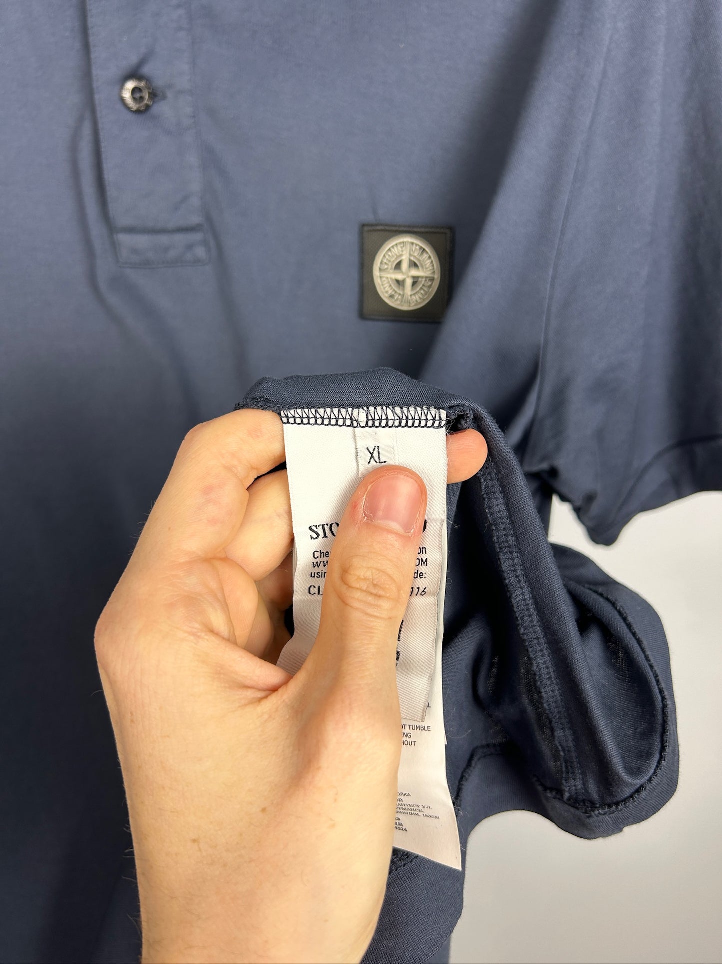 Polo blu navy Stone Island - Taglia XL