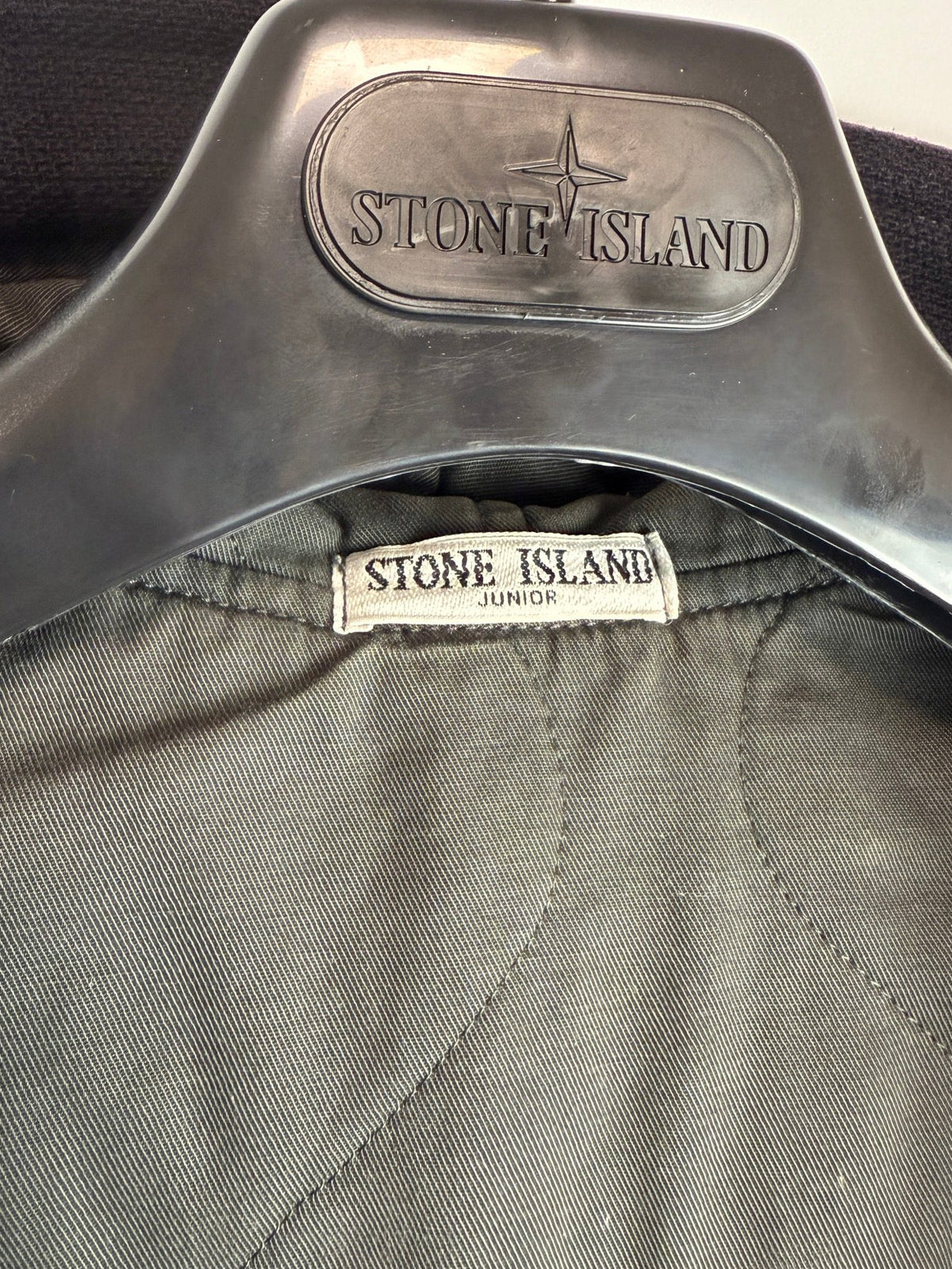 Black Stone Island duffle coat with toggle fastenings – Junior size (8 years, 128cm)