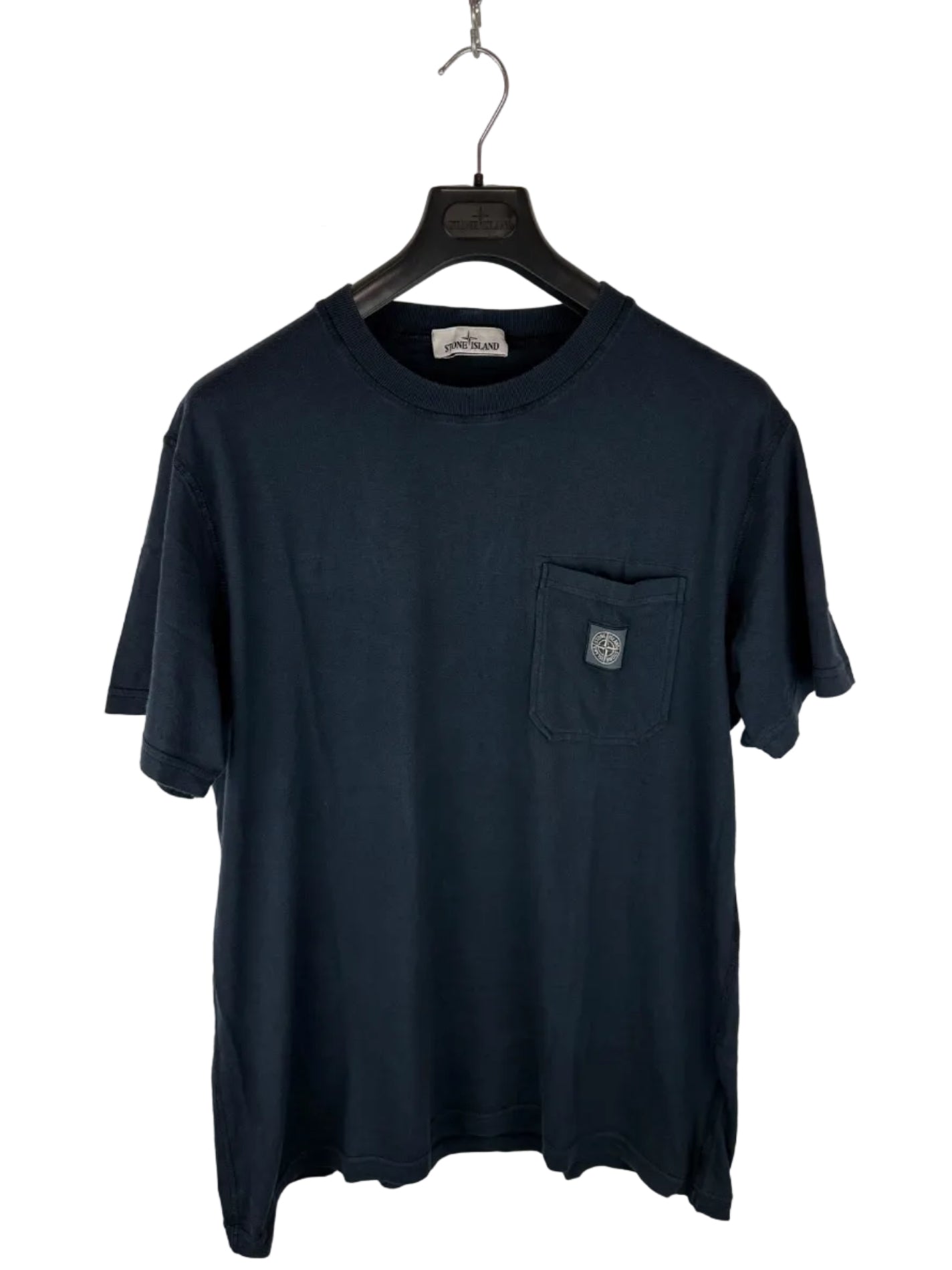 T-shirt blu navy con taschino Stone Island - Taglia XXL