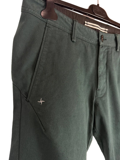 Pantaloni verde petrolio Stellina Stone Island - Taglia W32