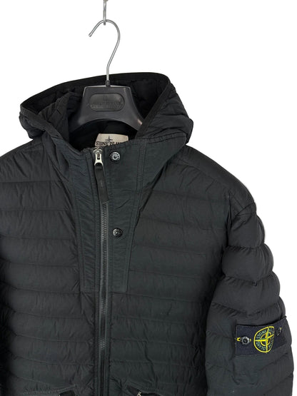 Giacca nera Loom Woven Down Chambers Stretch Nylon-TC Stone Island - Taglia M