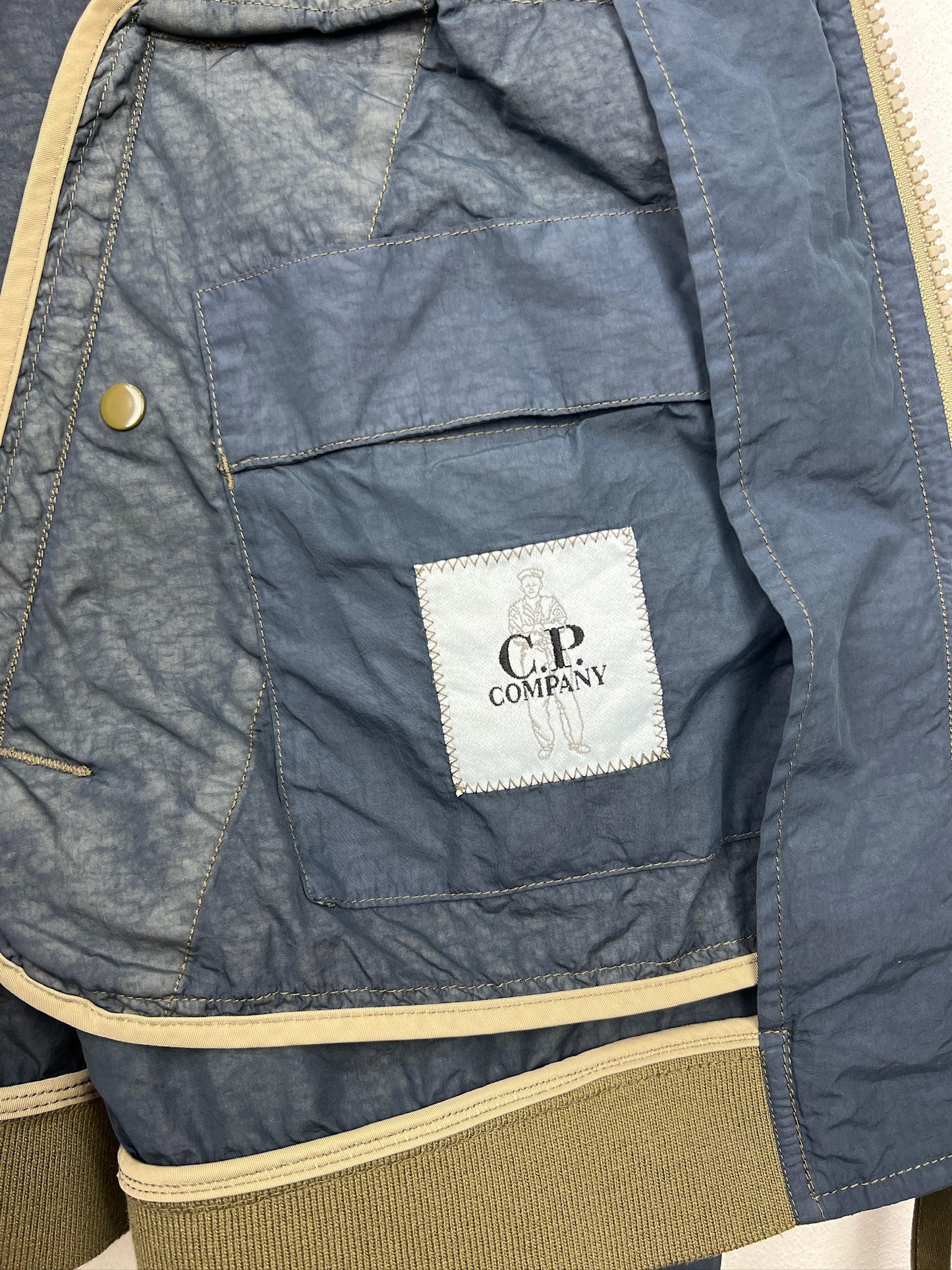 Giacca Flatt Nylon blu navy C.P. Company (nuova con cartellino) - Taglia L