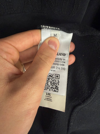 Felpa nera con logo Stone Island - Taglia M