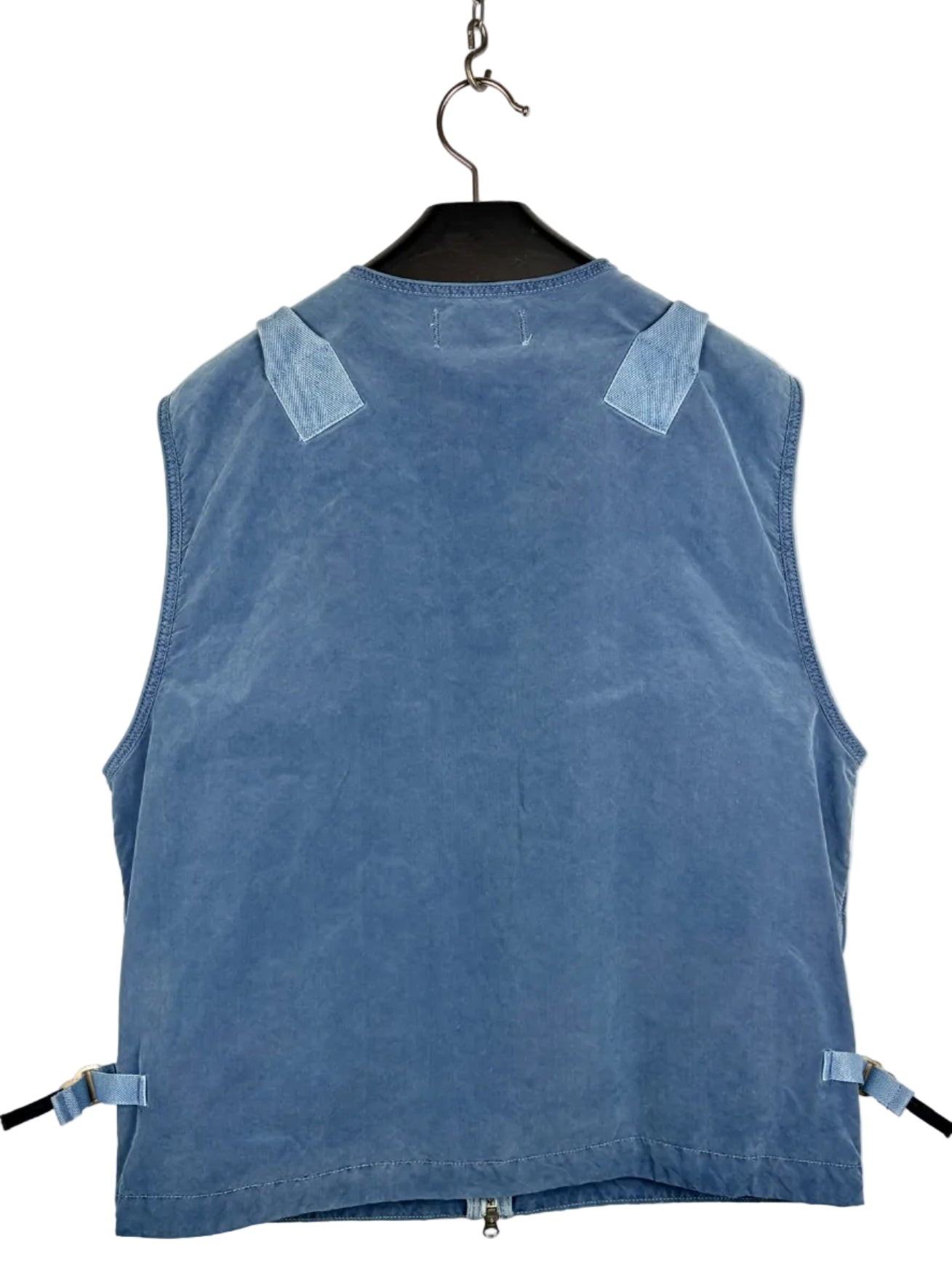 Giacca smanicato blu Denim Research Capo Campionario Stone Island (nuovo con cartellino) - Taglia L