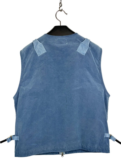 Giacca smanicato blu Denim Research Capo Campionario Stone Island (nuovo con cartellino) - Taglia L