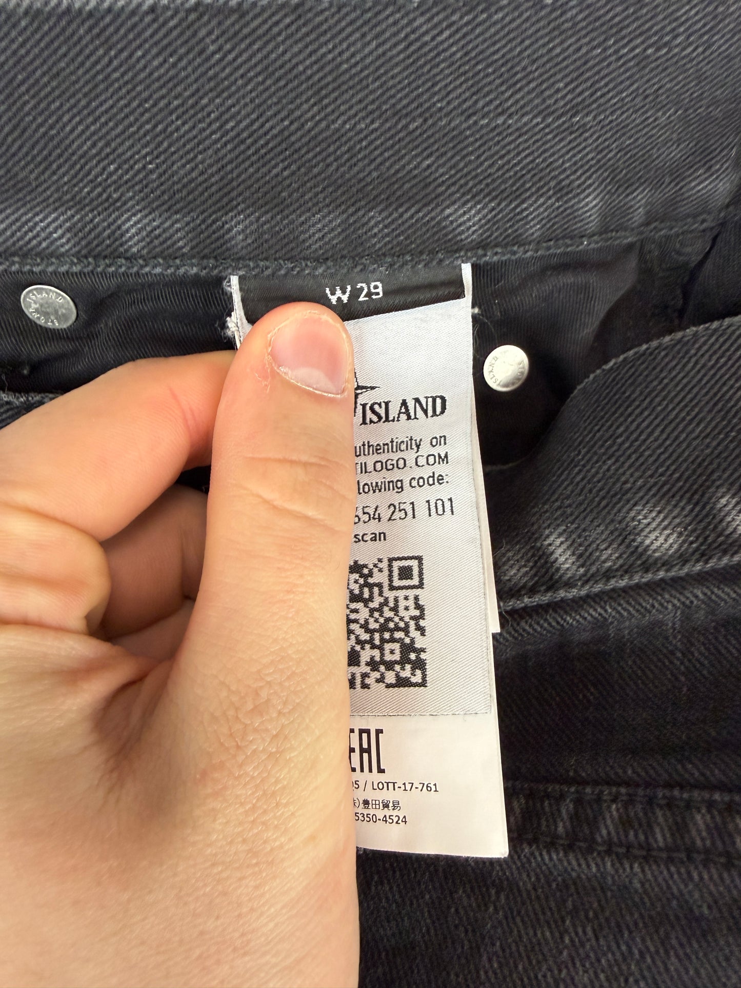 Jeans neri Stone Island - Taglia W29
