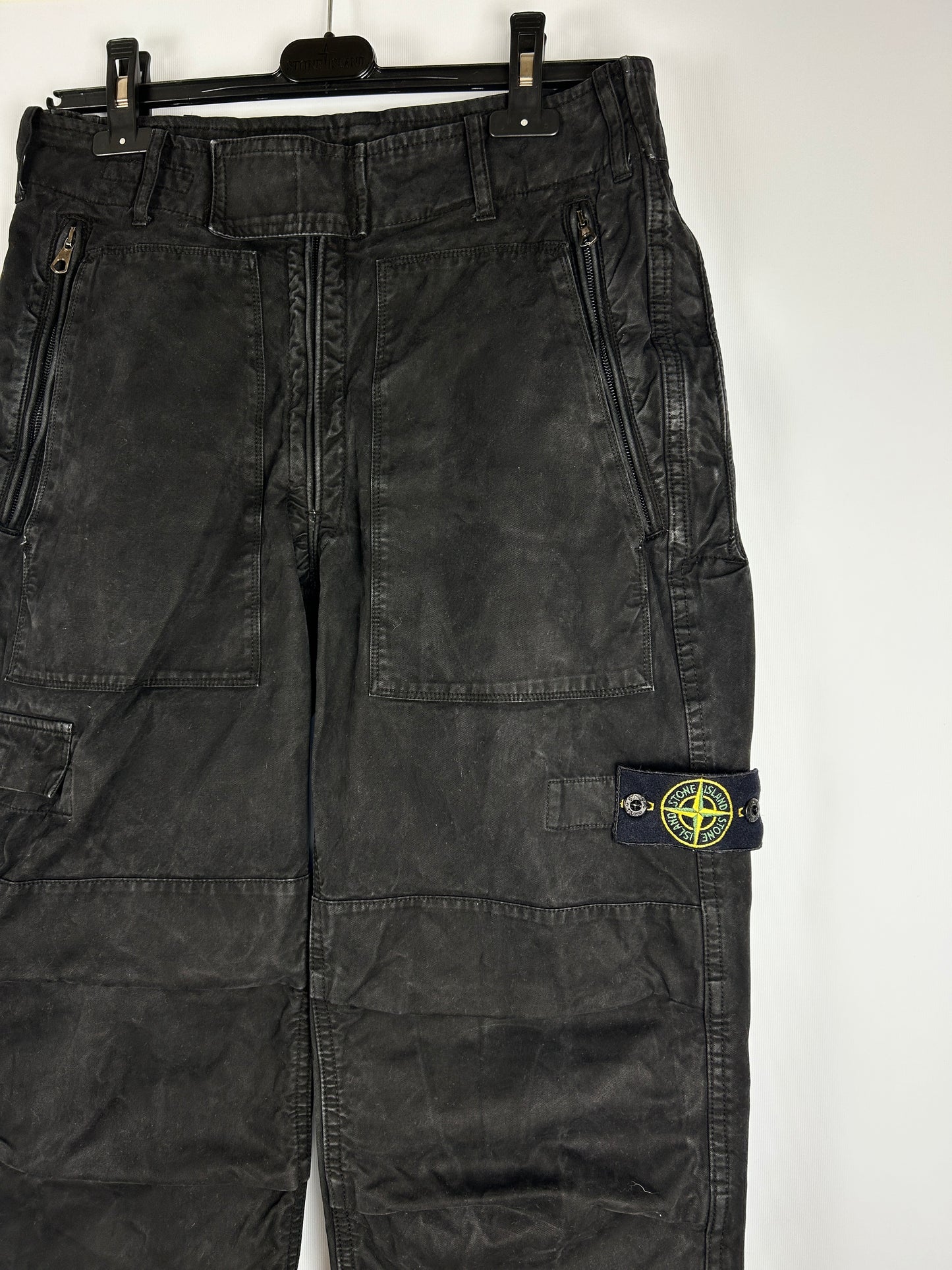 Pantaloni parachute neri Paul Harvey Stone Island - Taglia 48