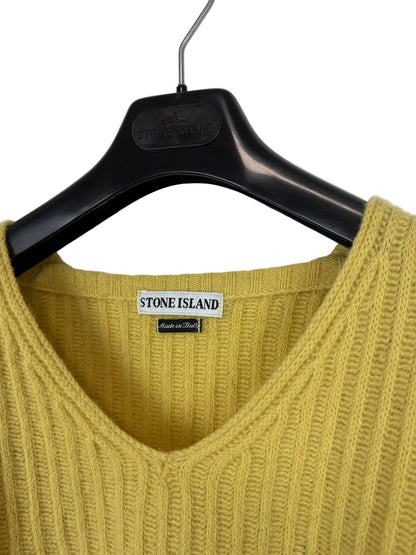 Maglione vintage giallo senape Stone Island - Taglia L