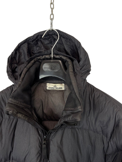 Giacca grigio scuro Garment Dyed Crinkle Reps NY Down Stone Island - Taglia M