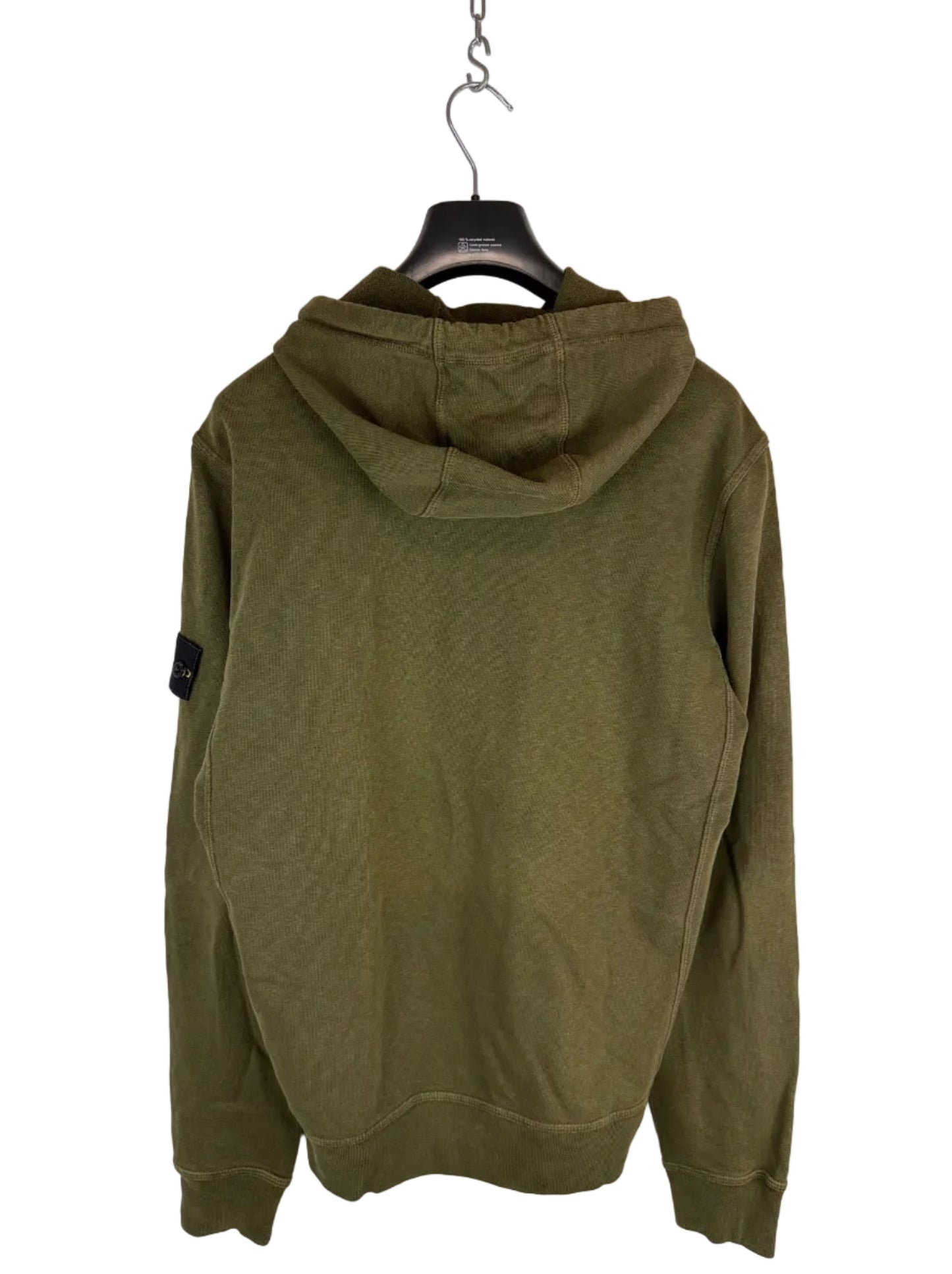 Felpa verde kaki con cappuccio Stone Island - Taglia L