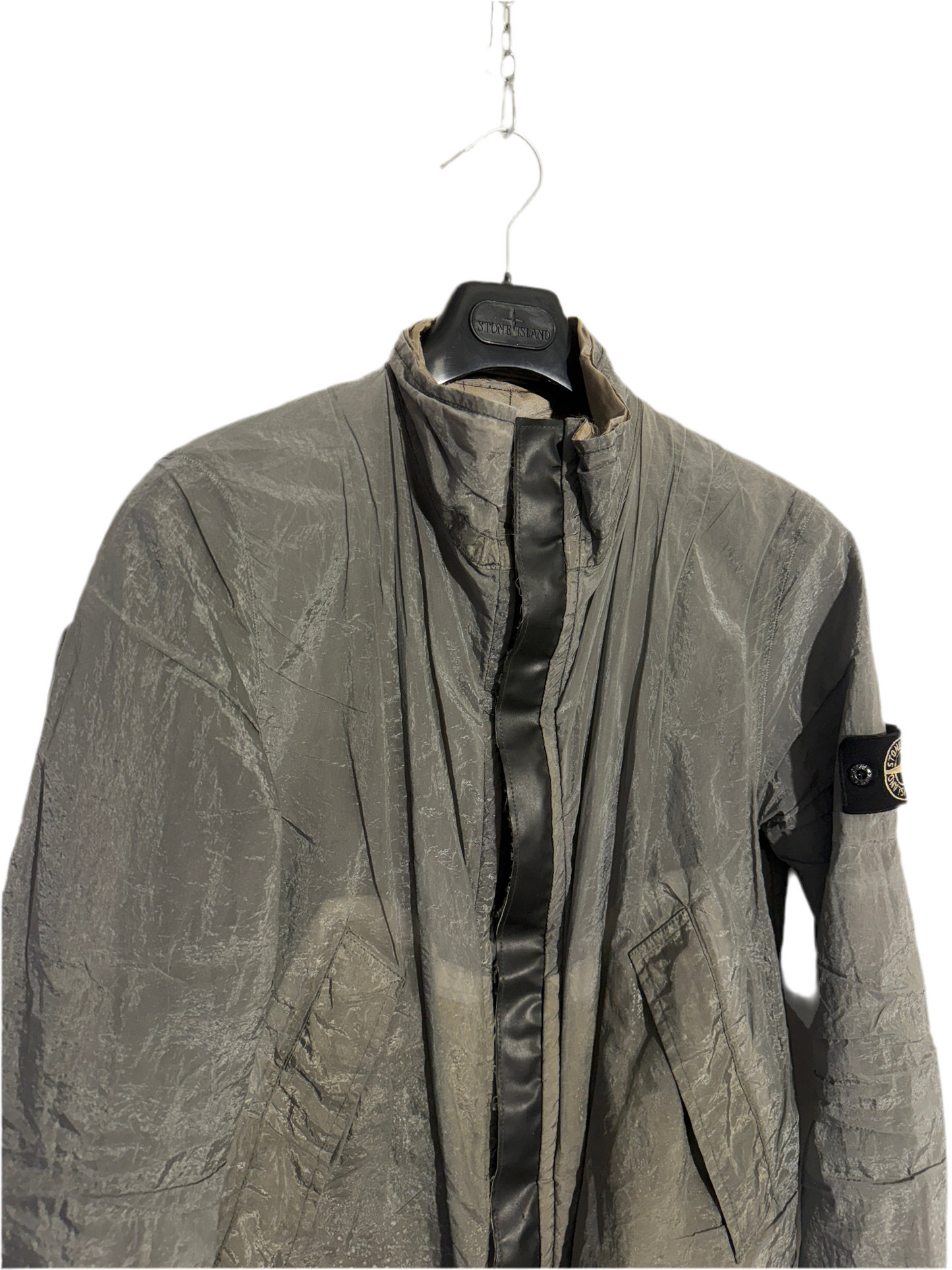 Giacca Vintage “Pure Metal Shell” del 2000 in Nylon metal Stone Island - Taglia M