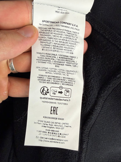 Felpa nera 2025 Stone Island - Taglia XXL
