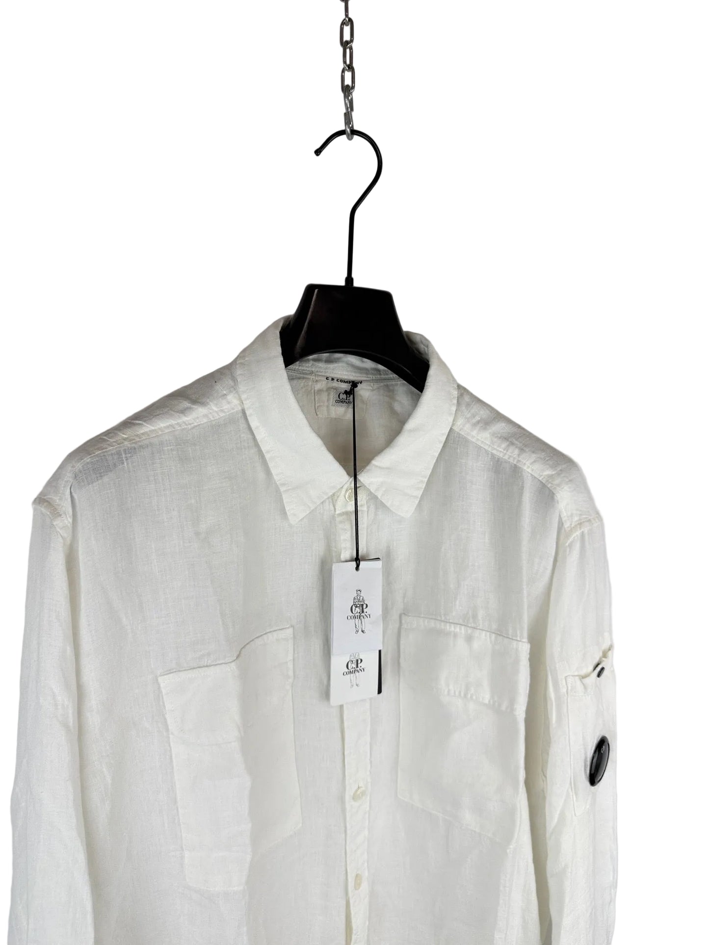 Camicia bianca a maniche lunghe C.P. Company (nuova con cartellino) - Taglia XXL