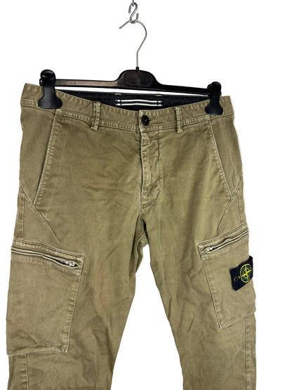 Pantaloni cargo beige skinny fit Stone Island - Taglia W32 - foto 3