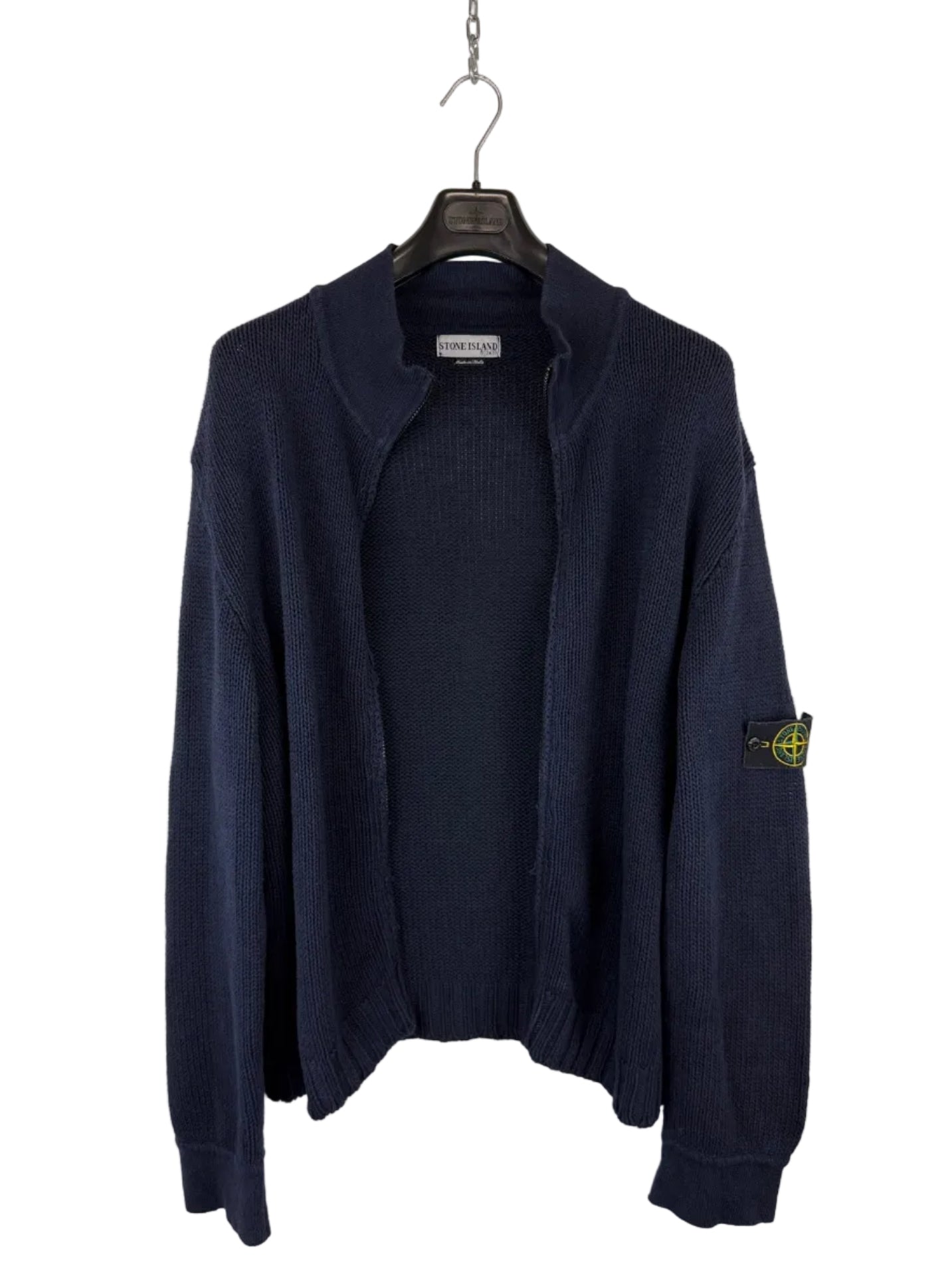Maglione Vintage blu con zip Stone Island - Taglia XXL