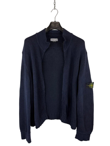 Maglione Vintage blu con zip Stone Island - Taglia XXL