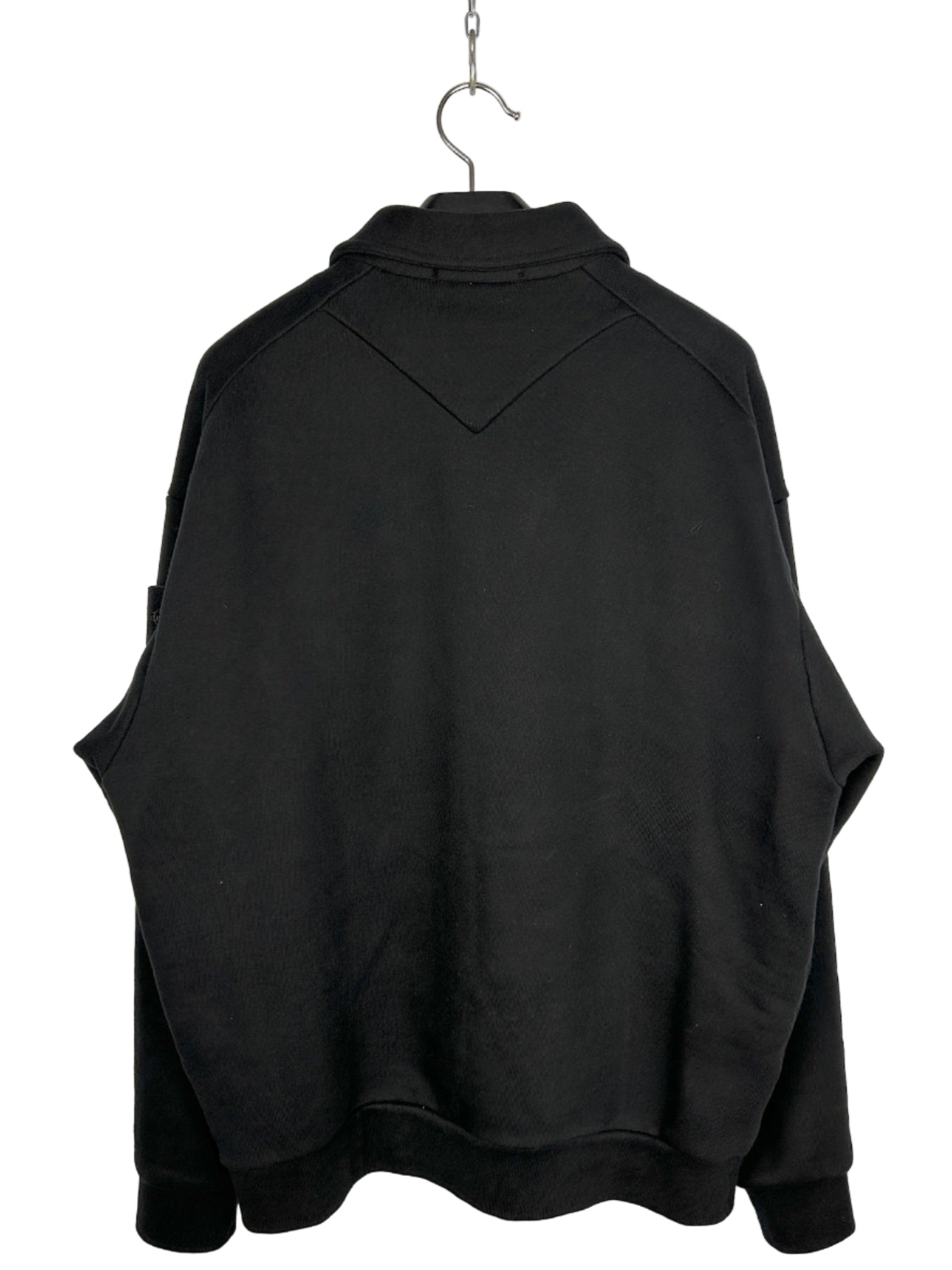 Overshirt Ghost nera con chiusura a zip Stone Island - Taglia L