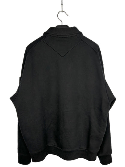 Overshirt Ghost nera con chiusura a zip Stone Island - Taglia L